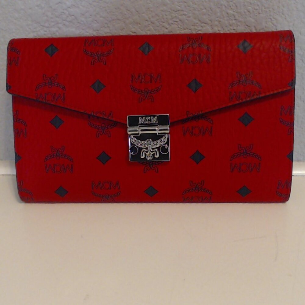 MCM Clutch & Crossbody with silver hardware BNWT